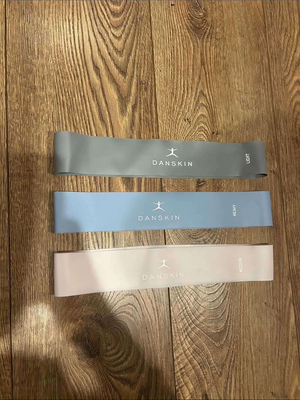 Danskin 3-Pack Resistance Loop Bands in Sage, Light Blue, Blush